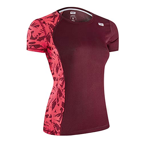 42K RUNNING - Camiseta técnica Lotus Mujer Wine M