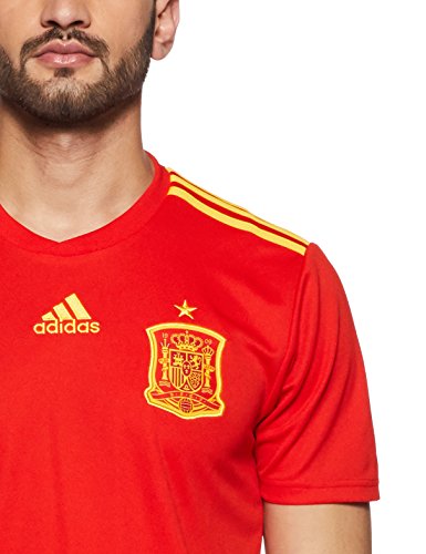 adidas Camiseta de la Selección Española de Fútbol para el Mundial 2018, Oficial, Hombre, 1ª Equipación, Talla M