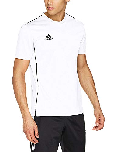 adidas CORE18 JSY T-Shirt, Hombre, White/Black, XL