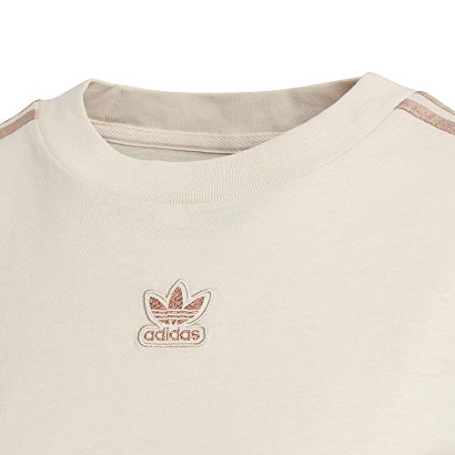 adidas Cropped T-Shirt, Lino, 36 Womens