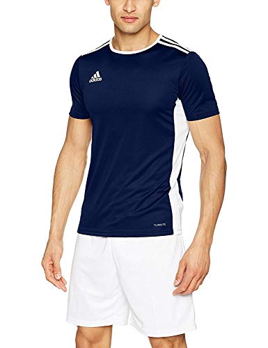 adidas Entrada 18 JSY T-Shirt, Hombre, Dark Blue/White, L