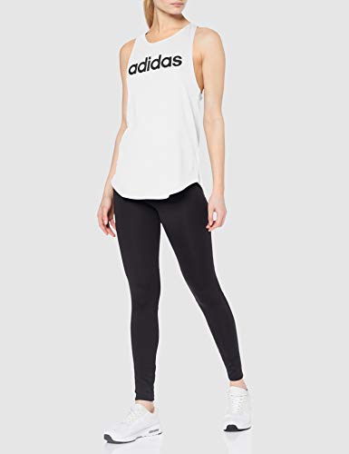 adidas Essentials Linear Tk Camiseta de Tirantes, Mujer, Blanco (White/Black), L