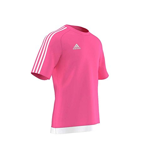 adidas Estro 15 JSY - Camiseta para hombre, color rosa solar/blanco, talla XL