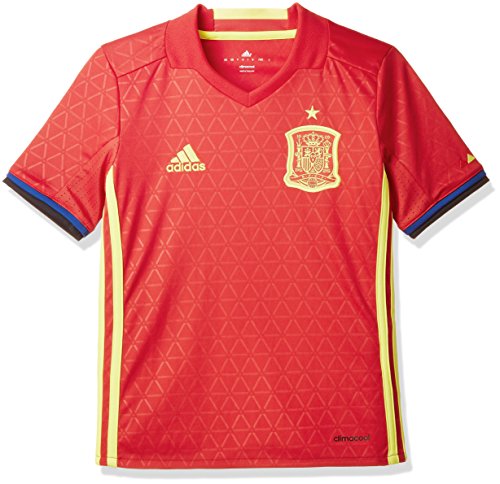 adidas FEF H JSY Y Camiseta Selección Española de Futbol 1ª Equipación 2016/2017, niño, Rojo/Amarillo/Azul (Escarl/Amabri), 176