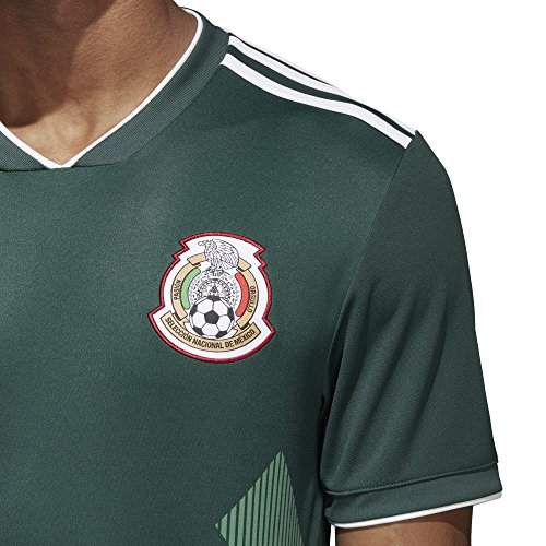 adidas México 2018 Home - Camiseta réplica - BQ4701, S, Collegiate Green/Navy