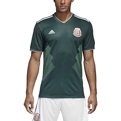 adidas México 2018 Home - Camiseta réplica - BQ4701, S, Collegiate Green/Navy