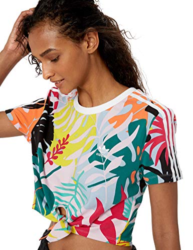 adidas Originals Camiseta corta para mujer - - Medium