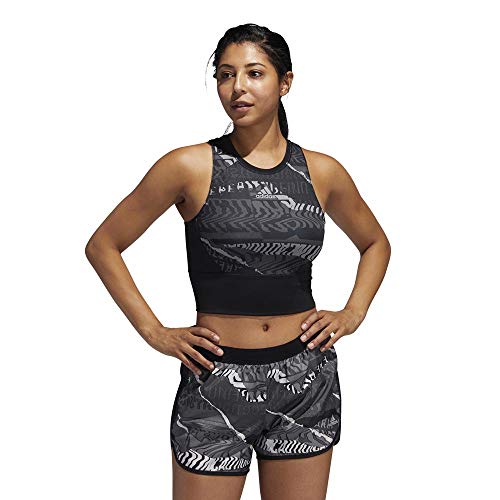 adidas Otr Crop Top Sin Mangas, Mujer, Negro/Gritre/Grisei, 2XS