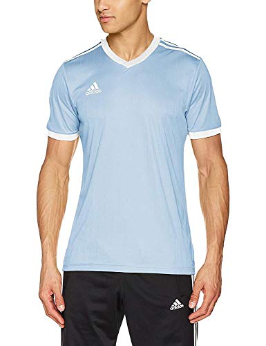 adidas TABELA 18 JSY T-Shirt, Hombre, Clear Blue/White, L