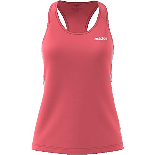 adidas W D2M 3S Tank Camiseta De Tirantes, Mujer, rosfel/Blanco, XS