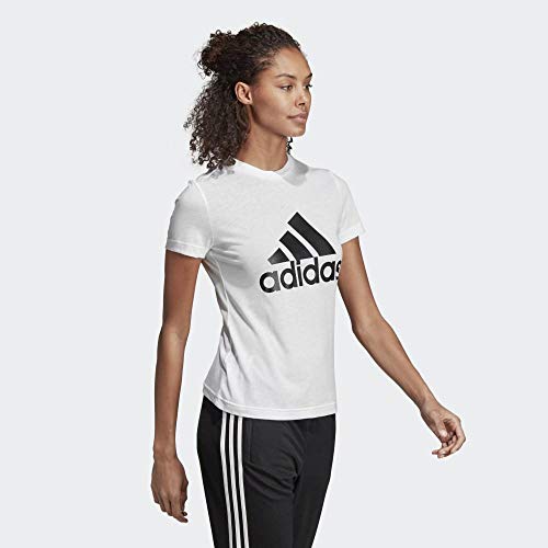 adidas W Mh Bos tee Camiseta, Mujer, Blanco (White), L