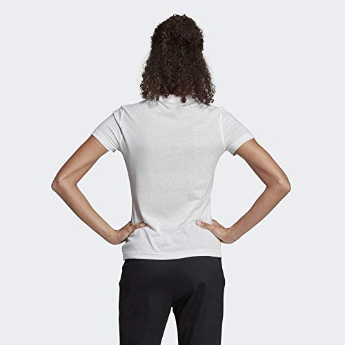 adidas W Mh Bos tee Camiseta, Mujer, Blanco (White), L