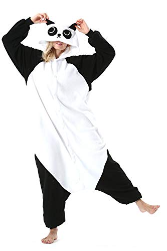 Adultos Animal Pijamas Cosplay Animales de Vestuario Ropa de Dormir Halloween y Carnaval Disfraces Panda L