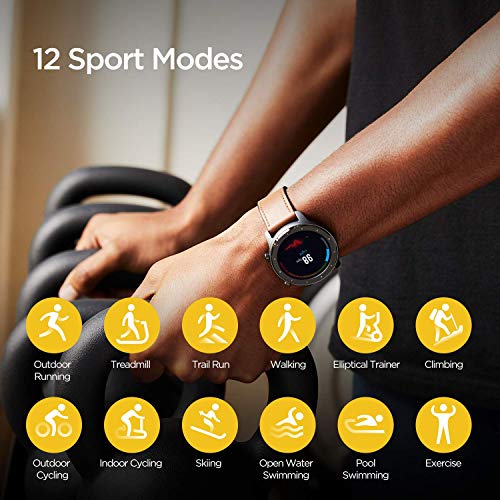 Amazfit GTR 47mm, Unisex, Titaniu, 47 millimeters