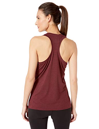 Amazon Essentials 2-Pack Tech Stretch Racerback Tank Top Athletic-Shirts, Burgundy Space Dye/Black, US L (EU L - XL)