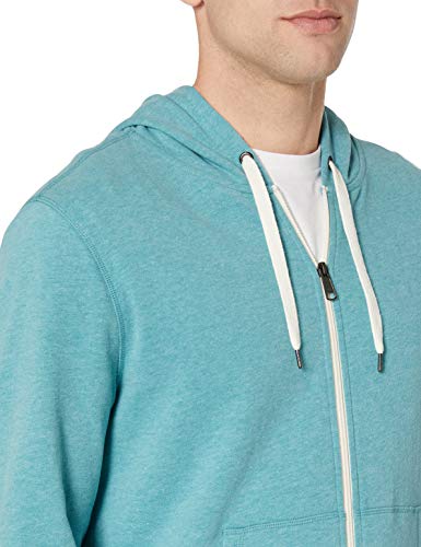 Amazon Essentials Sudadera Ligera de Felpa Francesa con Cremallera Completa Fashion-Hoodies, Verde Azulado, US S (EU S)