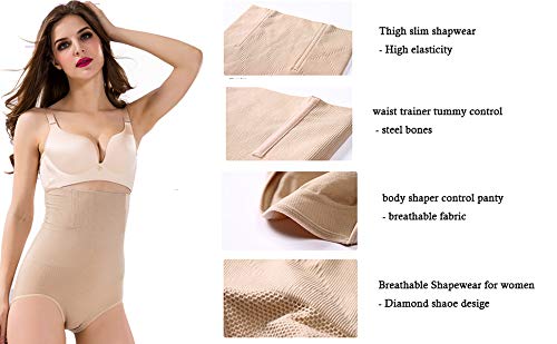 ANGOOL Cintura Alta Braguitas Moldeadora Fajas Reductoras Efecto Vientre Plano para Body Shaper para Mujer