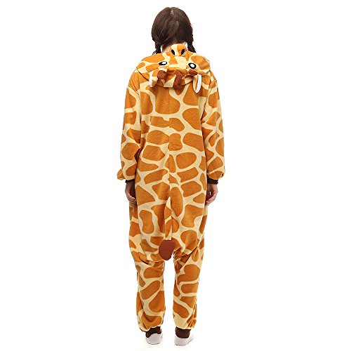 Animales Pijamas para Unisexo Adulto Cosplay Disfraz de Invierno Pijama de Jirafa,LTY48,L