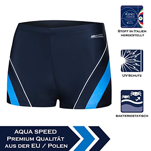 Aqua Speed Dennis Mens Bañadores | Pantalones de baño para Hombres | Protección UV | 02/42 / Azul Marino | Tamaño: XXXL