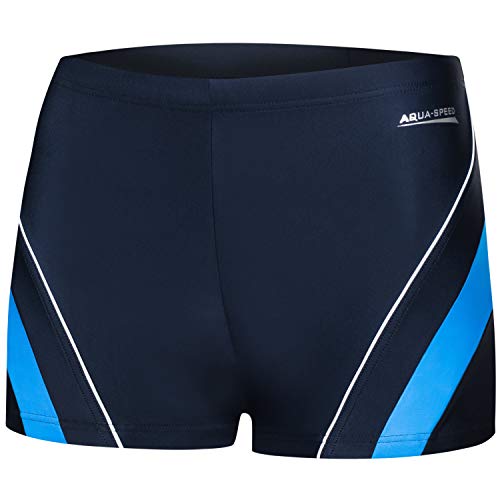 Aqua Speed Dennis Mens Bañadores | Pantalones de baño para Hombres | Protección UV | 02/42 / Azul Marino | Tamaño: XXXL