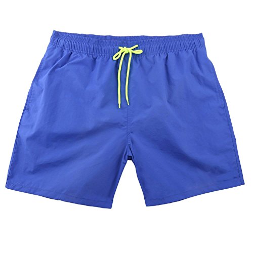 Arcweg Bañador Hombre Chico Playa Poliéster Pantalon Corto Hombre Deporte Secado Rápido Bañadores Natacion Ligero Moda Shorts Azul L(EU)