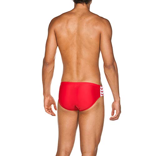 ARENA M Fit Brief Bañador Slip Hombre Team, Red, 100