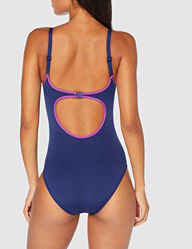 ARENA Tania - Bañador Deportivo para Mujer, Mujer, Traje de baño de una Sola Pieza, 000911, Navy-PROVENZA, 44