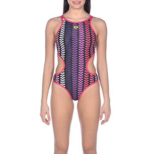 Arena W Piece Bañador Deportivo Mujer One Logo Stripe, Multi-Freak, 40