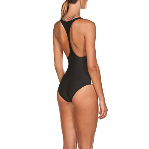 Arena W Team Fit Racer Back One Piece Bañador, Mujer, Black, 46