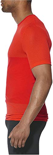 ASICS Fuzex Seamless SS Camiseta técnica de Manga Corta, Hombre, Rojo (Fiery Red), S