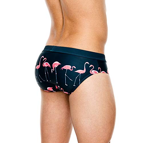 Baotung - Bañador Corto para Hombre, diseño Ajustado Flamingo XL (Cintura : 82/89 cm)