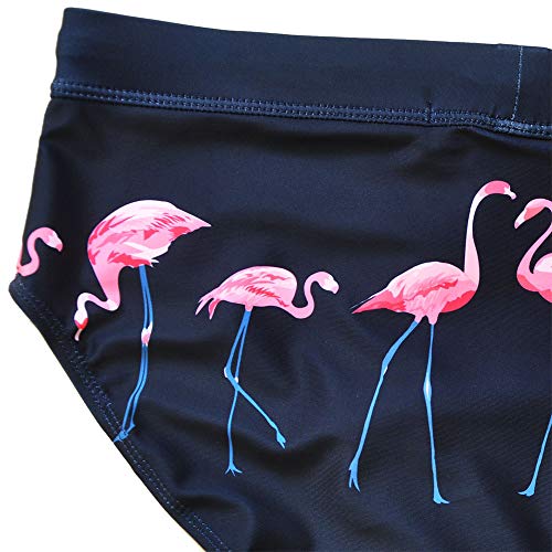 Baotung - Bañador Corto para Hombre, diseño Ajustado Flamingo XL (Cintura : 82/89 cm)