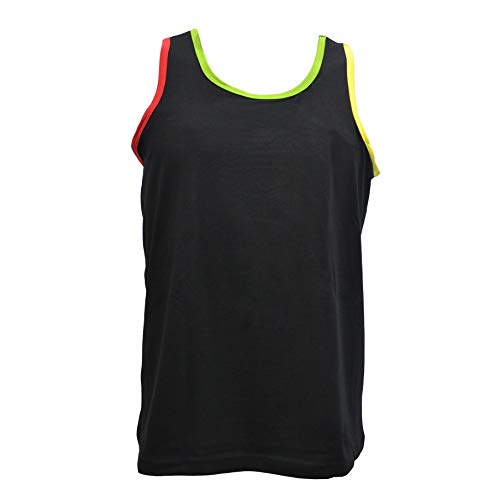 BaronHong Tomboy Trans Lesbian Cotton Chest Binder Plus Size Long Tank Top Abrigos (Negro, M)