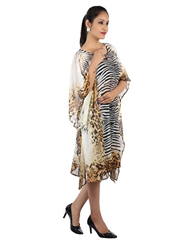 Bayside Barcelona españa Caftan de Las Mujeres de la Impression Animal Cristales embellecidos Digital Kimono Ropa de Playa de Verano Vestido de Fiesta