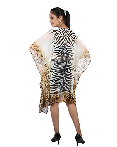 Bayside Barcelona españa Caftan de Las Mujeres de la Impression Animal Cristales embellecidos Digital Kimono Ropa de Playa de Verano Vestido de Fiesta