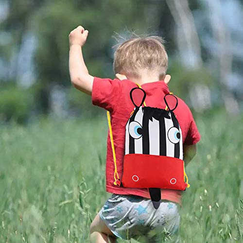 BeebeeRun Bolsas de Cuerdas Infantil Niños Niñas,10 pcs Bolsas Cordon Regalo Fiesta Cumpleaños,Saco de Deporte Bolsas de Gimnasio