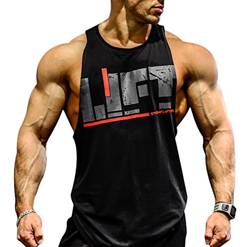 Befox Camisetas Elástica de Fitness sin Mangas Tank Top Gym para Hombre