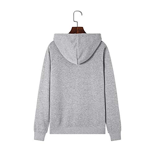 BGGGT Sudadera con Capucha del Gato Perezoso Mujeres Camiseta Gris Sudadera pulóver de Dibujos Animados Divertido Imprimir Resorte y el otoño al Aire Libre Ropa de Sport for un Amigo