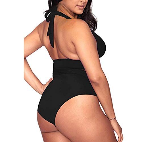 Bikini Brasileña Talla Grande para Mujer,Verano Bragas Sexy Colores Ropa de Playa,Bañador Estampado Braguita Tanga Brasileño Push Up con Cintura Alta