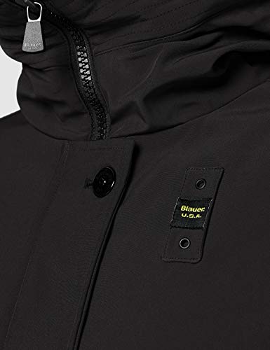 Blauer IMPERMEABILE/Trench LUNGHI IMBOT.Piuma Anorak, 999 Nero, M para Mujer