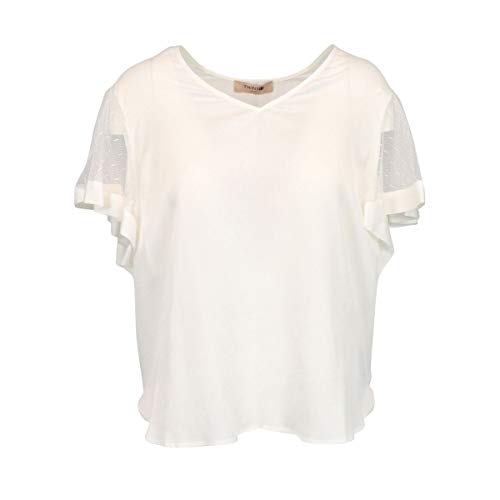 Blusa de mujer Twin Set 201TP2370 Marfil Verano 2020 P/E 2020 blanco perla (ral 1013) 38