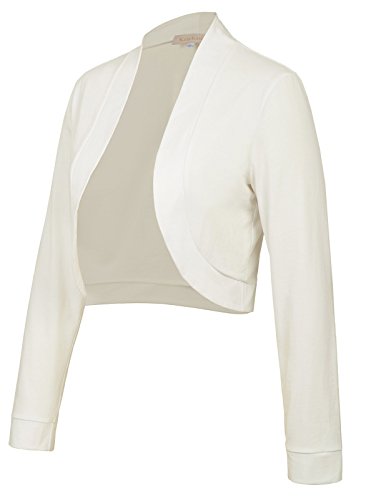 Bolero Elegante Mujer Fiesta Torera Talla Grande Mangas Largas Joven Chaqueta Corta Boda Formal S