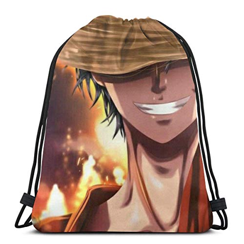 Bolso clásico con cordón de una pieza Luffy Gym Mochila Bolsas de hombro Deporte Bolsa de almacenamiento para hombre y mujer