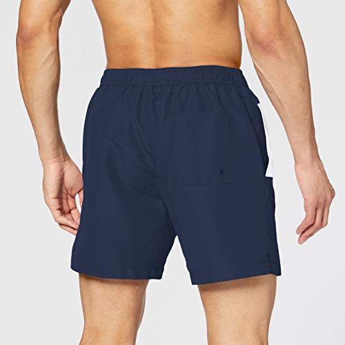 Calvin Klein Medium Drawstring Bañador, Azul (Black Iris CBK), S para Hombre