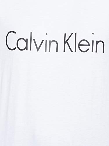 Calvin Klein S/s Crew Neck Camiseta, Blanco (White 100), XS para Mujer