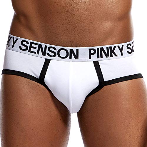 Calzoncillos Boxer para Hombre Cintura Bien Baja Sexy Bragas eróticas Algodón Cómodo Transpirables Moda Costura Slips para Hombre Ropa de Dormir Atractivo Briefs MMUJERY