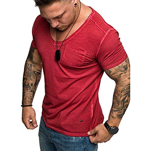 Camisetas Hombre Originales Manga Corta Verano Camiseta cómoda con Cuello Redondo y Cuello Redondo de New Evil Smile de la Impresión de la Moda Camisetas