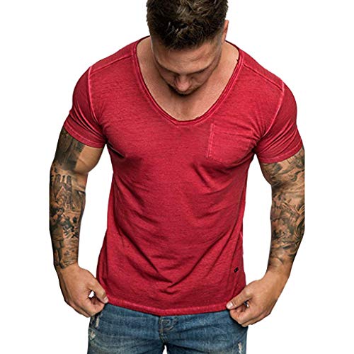 Camisetas Hombre Originales Manga Corta Verano Camiseta cómoda con Cuello Redondo y Cuello Redondo de New Evil Smile de la Impresión de la Moda Camisetas