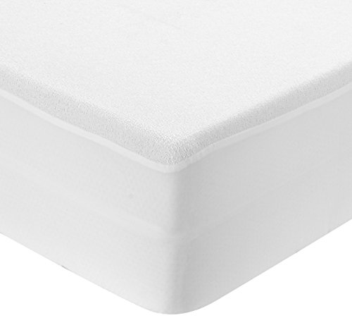 Cándido Penalba Super - Protector de colchón, rizo impermeable, 90 x 190/200 cm, blanco