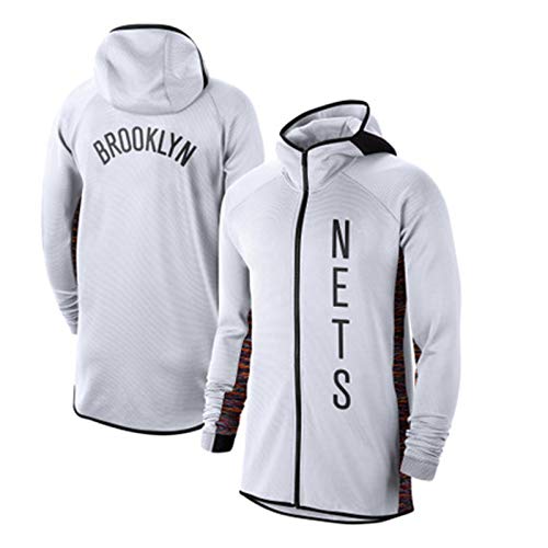 Capacitación de Baloncesto Use Něts Chaqueta con Capucha suéter con Capucha Sudadera Sudadera Camisa de Cremallera Suéter de Hombre Sportswear, Flow Friendly Friendl XL